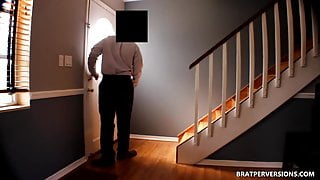 Blindfolded Hotwife Sucks Strangers Dicks